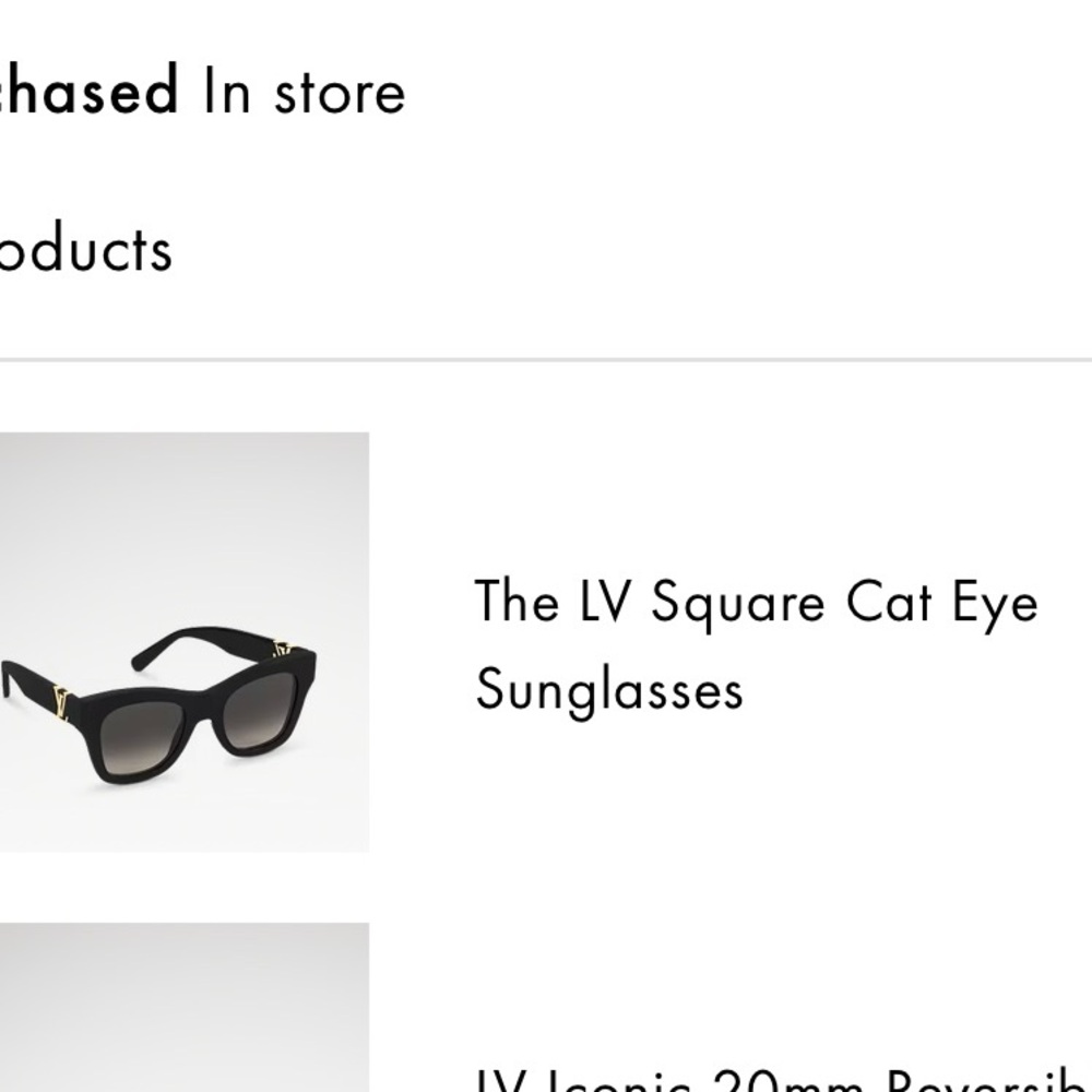 Louis Vuitton Square Cat Eye Sunglasses - Black - Picture 2 of 7